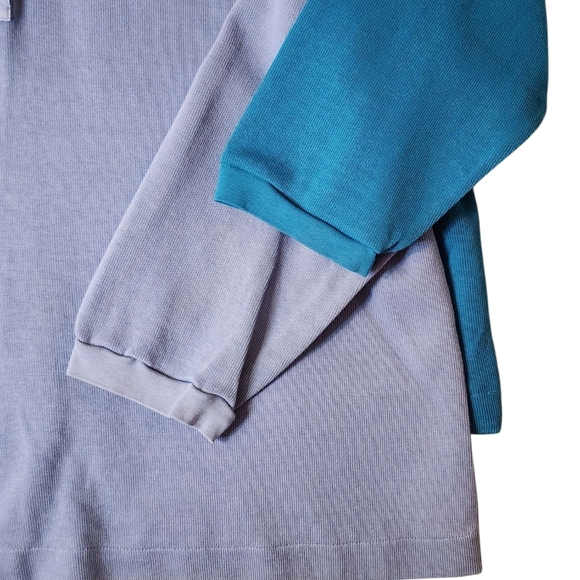 Denim&Co Women's 1X Sweatshirts Lot of 2 - Blue and Teal - Picture 6 of 9